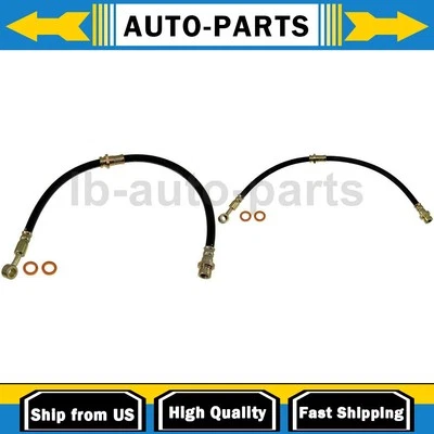 适用于 2001 2002 2003 2004 2006 现代圣达菲 2.7L Dorman 刹车软管前 2x — 第 1/4 张图片