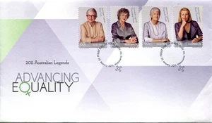 2011 Australian Legends Advancing Equality - FDC Self Adhesive stamps APM43210 - Picture 1 of 2