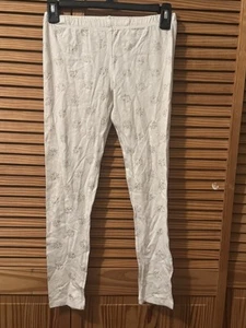Circo Girls White Gold Glittery Circles Geometric Elastic Waist Leggings; 10-12 - Picture 1 of 7