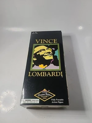 Figura de acción Vince Lombardi edición limitada serie de coleccionistas NFL muñeca nueva en caja Foto 1 de 4