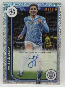 Julian Alvarez 2023-24 Topps Merlin UCC MOJO  Refractor Auto /99 AU-JA - Picture 1 of 2