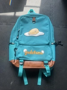 Mochila a lunares amarilla y blanca Gudetama “The Lazy Egg” MUY RARA DIFÍCIL DE ENCONTRAR NUEVA SIN ETIQUETAS - Imagen 1 de 8