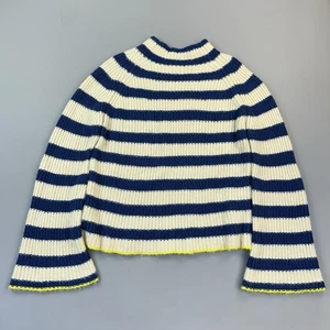 Maeve by Anthropologie Pullover Damen XL gestreift Wolle Yak Strick Stehkragen - Bild 1 von 11