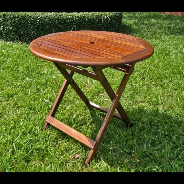 International Caravan VF4117 32 pol. Mesa dobrável redonda de madeira - Imagem 1 de 1