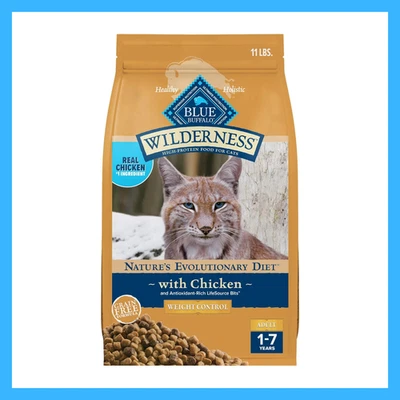 Blue Buffalo BLUE Wilderness Adult Chicken Recipe Dry Cat Food 11lb