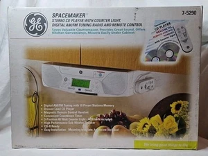 GE SPACEMAKER Stereo CD Player Counter Light AM/FM REMOTE 7-5290 NEW - Picture 1 of 13