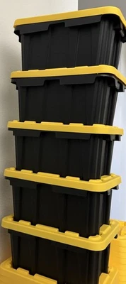 Lot Of 5 Tiny 6.5 Qt Tough Totes Trendy Viral TikTok - Mini Container With Lid - Image 1 of 2