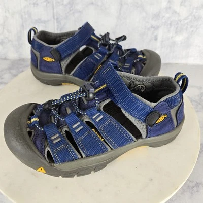 Keen Newport H2 Sandals Boys size 1 Blue Gray Unisex Outdoor Hiking Waterproof - Image 1 of 4