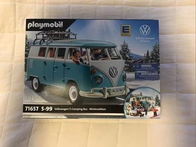Playmobil 71657 / VW T1 Campingbus Bulli / EDEKA Winter-Edition 2023 - NEU OVP - Bild 1 von 3