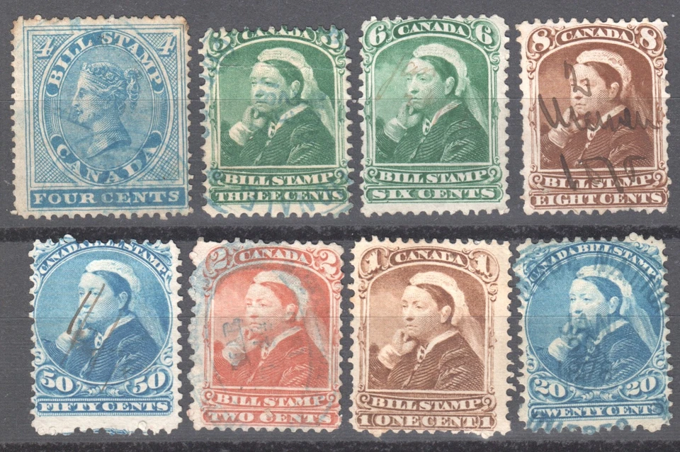 CANADA Revenue Fiscal Tax Stamps Lot VF - Image 1 of 1