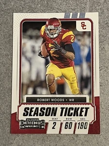 Selecciones del draft Panini Contenders 2021 #93 Robert Woods NCAA USC Trojans - Imagen 1 de 3