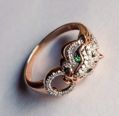 Diamanten Cocktail-Goldring 14ct (585) - Bild 1 von 4