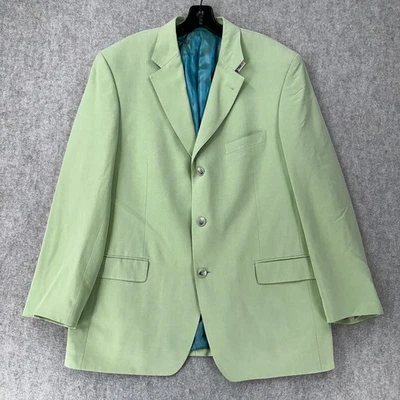 Новый Ibiza 44R шелк 3 кнопки MAMBO Blazer куртка лайм зеленый спортивное пальто новый с Ярлыками - Изображение 1 из 4