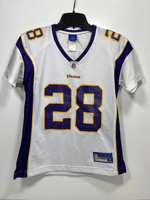Minnesota Vikings Adrian Peterson #28  Reebok NFL Jersey Women’s Medium White - Image 1 of 4
