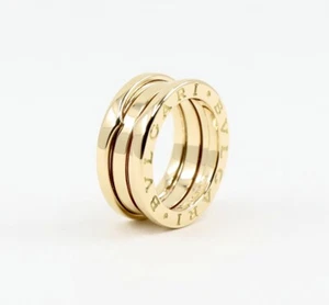 Bvlgari B.Zero1 Three-Band Ring in Yellow Gold Size 4.5 (EU48) No Diamond - Picture 1 of 8
