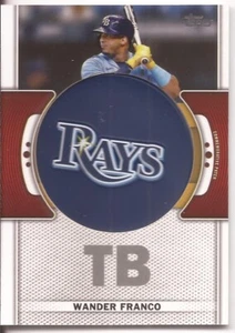 Parche con el logotipo del equipo Topps 2023 - TLP-WF - WANDER FRANCO - TAMPA BAY RAYS - Imagen 1 de 2