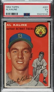 1954 Topps #201 Al Kaline RC - PSA EX 5 - Detroit Tigers - CENTERED - VSCARDS - Picture 1 of 2