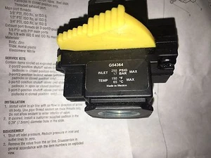 G54364 Schiebeventile 1/2" NPT Luftsperrventile Oerlikon Metco Max. 250 PSIG - Bild 1 von 6