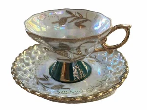 Royal Sealy Sockel Tasse und Netzuntertasse - Japan 1950-1969 - Bild 1 von 9