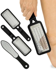 Foot File (3 Pack) - Feet Scraper for Dead Skin - Heel Grater, Callus Remover - Picture 1 of 10