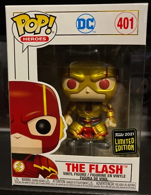 THE FLASH - Metallic Imperial Palace Funko Pop Asia Exc  + POP PROTECTOR - Image 1 of 4