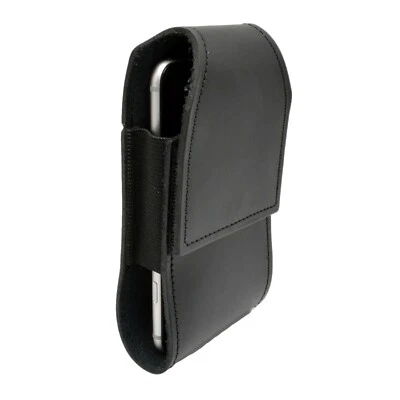 Universal Leather Smart Phone Case Holder Pouch Belt Slide Large Police Security - Image 1 of 4