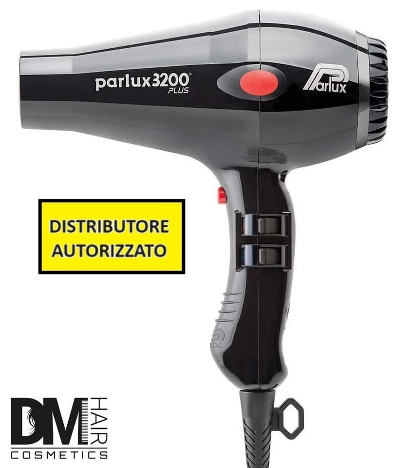 PARLUX 3200 PLUS PHON NERO ASCIUGACAPELLI PARRUCCHIERE MADE IN ITALY + GARANZIA - Image 1 of 1