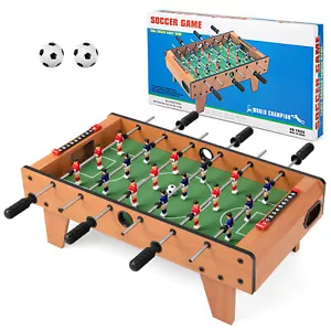 27-Inch Tabletop Foosball Game Set Hand Soccer with 2 Balls for Kids Adults - Picture 1 of 7