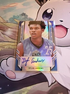 2021-22 Blattmetall Basketball - Dylan Andrews - Blau Porträts Rookie Auto 41/50 - Bild 1 von 3