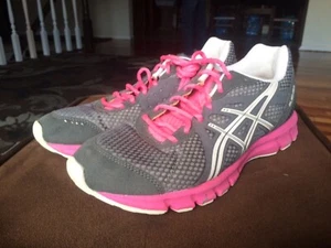 Asics DAMEN RUSH33 LAUFSCHUH TITAN/WEISS/NEONPINK US-GRÖSSE 10  - Bild 1 von 12
