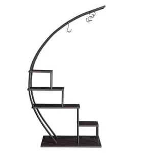 Artisasset 5 Layers Semicircle Iron Wood Suitable For Garden Balcony Patio Lawn - Picture 1 of 8