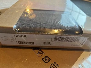 Ikea KIVIK Footstool / Ottoman w/Storage Cover Slipcover SKIFTEBO DARK GRAY New! - Picture 1 of 1