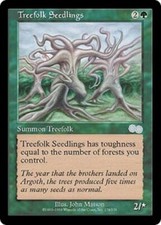 1x Treefolk Seedlings Urza's Saga  MTG Magic the Gathering