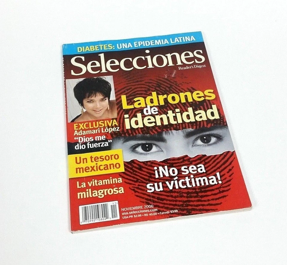 Selecciones Magazine by Reader's Digest - Adamari Lopez noviembre 2006 - Image 1 of 1