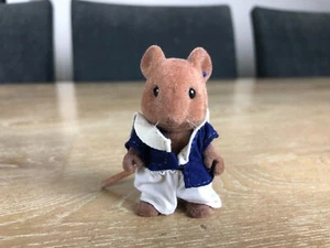 Sylvanian Families Brown Mouse From Motley River Canal Boat Crew Calico Critters - Picture 1 of 5