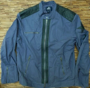 AUTHENTIC ICON #1 BIKER JACKET YOUNG MENS CLASSIC DESIGNER ROCK-N-ROLL LIST $148 - Picture 1 of 10