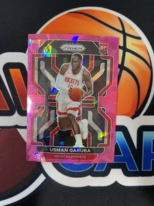 2021-22 Panini Prizm Usman Garuba PINK Cracked Ice Prizm RC #321 Houston Rockets - Bild 1 von 2