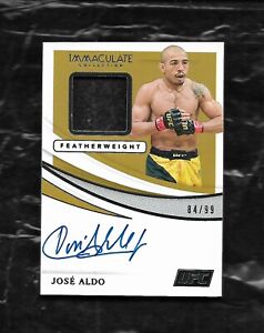 2021 Immaculate UFC Jose Aldo ON CARD Auto & Patch 184/99