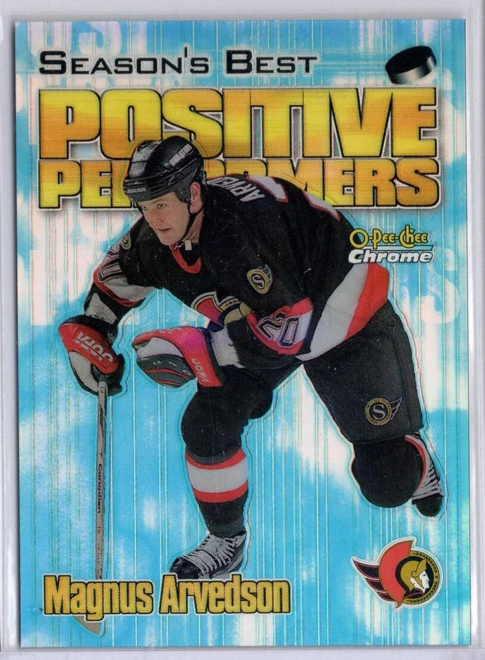 1999-00 Topps Chrome Positive Performers Refractors #PP4 Magnus Arvedson *S5282 - Image 1 of 1
