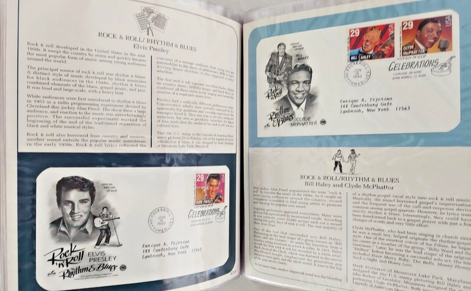 United States First Day Covers Stamps Wildflower Elvis Historical Events 1992-94 - Image 1 of 4