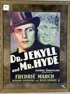 Gerahmtes Poster Dr. Jekyll Mr. Hyde Fredric March Miriam Hopkins Rose Hobart 1931 - Bild 1 von 6