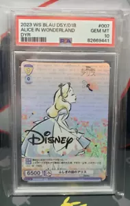 2023 Weiss Schwarz Blau Alice im Wunderland #DSY/01B-007D DYR PSA 10 Gem Mint - Bild 1 von 2