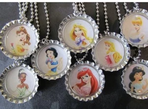 DISNEY PRINCESS / Birthday Party /  8 necklaces / party favors / party Supplies - Picture 1 of 4