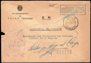 Granada - Sobre con franquicia + Fech. "Zujar - SPE 09/5/78" a Madrid - Imagen 1 de 1