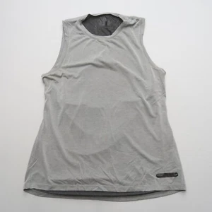 Under Armour Womens Athletic Tank Top Size Large Grey Cutout Back Gym Top - Picture 1 of 11