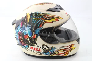 BELL Apex M2005 Japanese Dragon Full Helmet Men's Large Matte White Cream - Picture 1 of 12