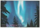 Alaskan Northern Lights Aurora Borealis Vintage Pocztówka Niewysłana Alaska Joe