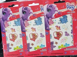 3 pkg NIP Sandylion BODY CRAZE My Little Pony temporary tattoos 2004 - Picture 1 of 2