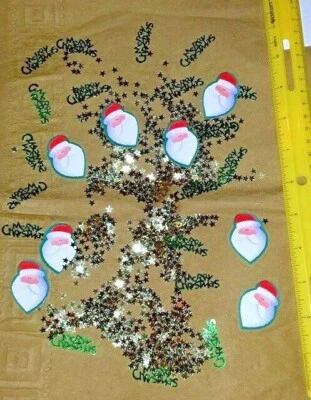 Confeti caprichoso de Santa #026607, confeti de Navidad, 1/2 oz/paquete, confeti de Santa Foto 1 de 3