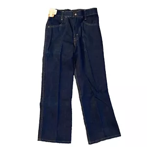 Vintage Levis 927 Boys 27x23 Denim Blue Jeans NOS Deadstock Raw 70s - Picture 1 of 9
